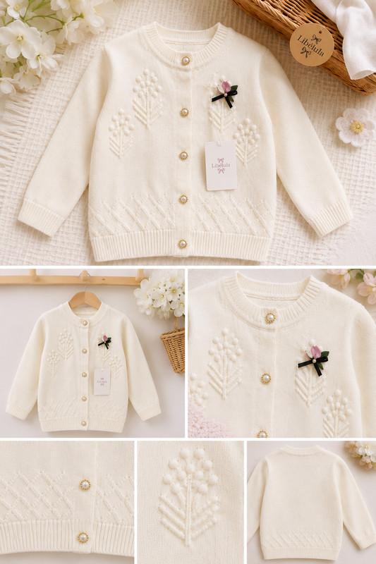Chaleco botones crema