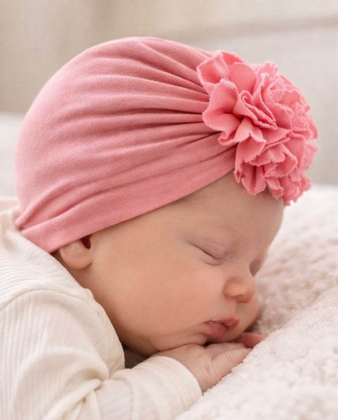 Turbante rosado barbie algodón