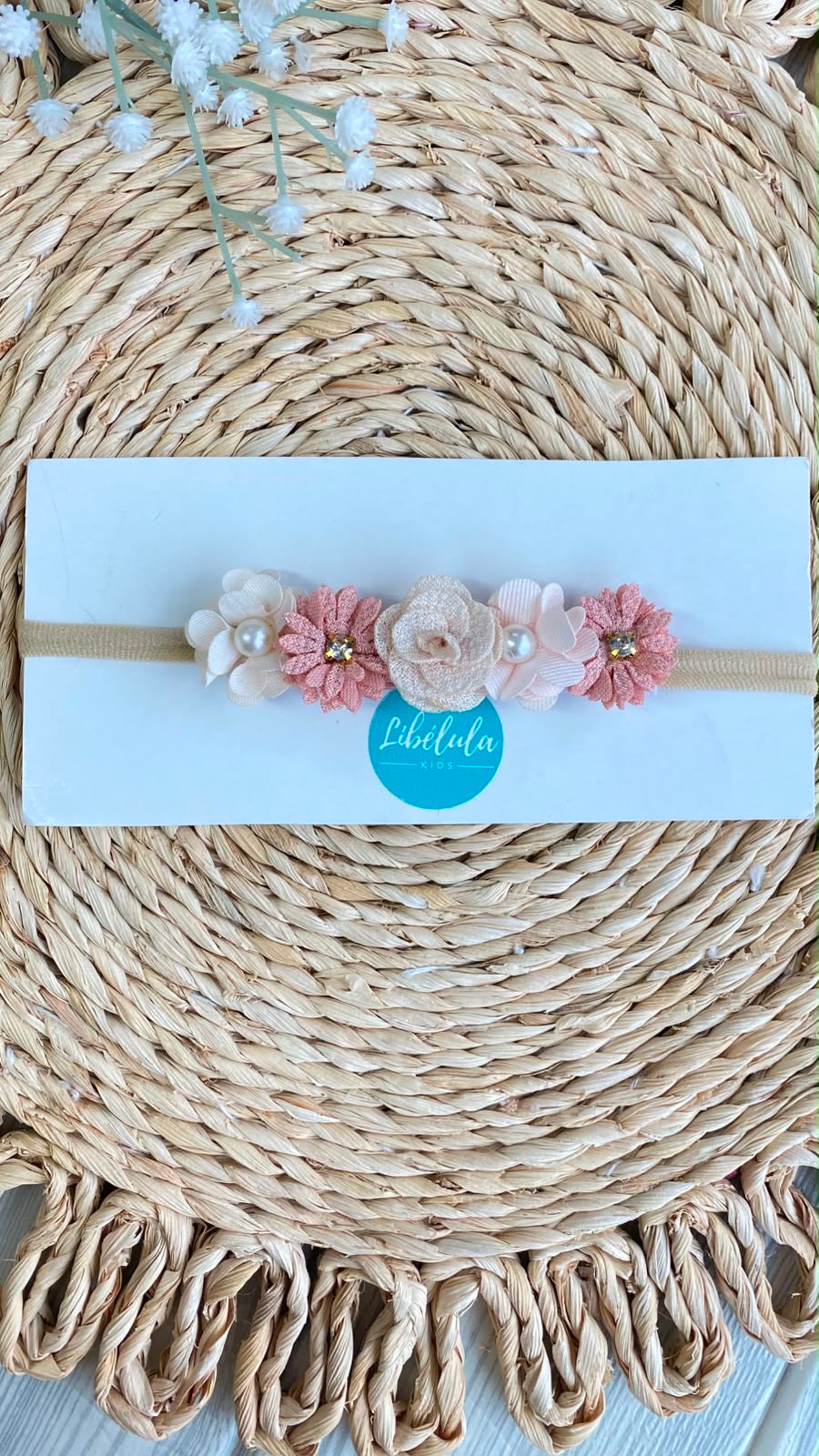 Diadema flores bebé
