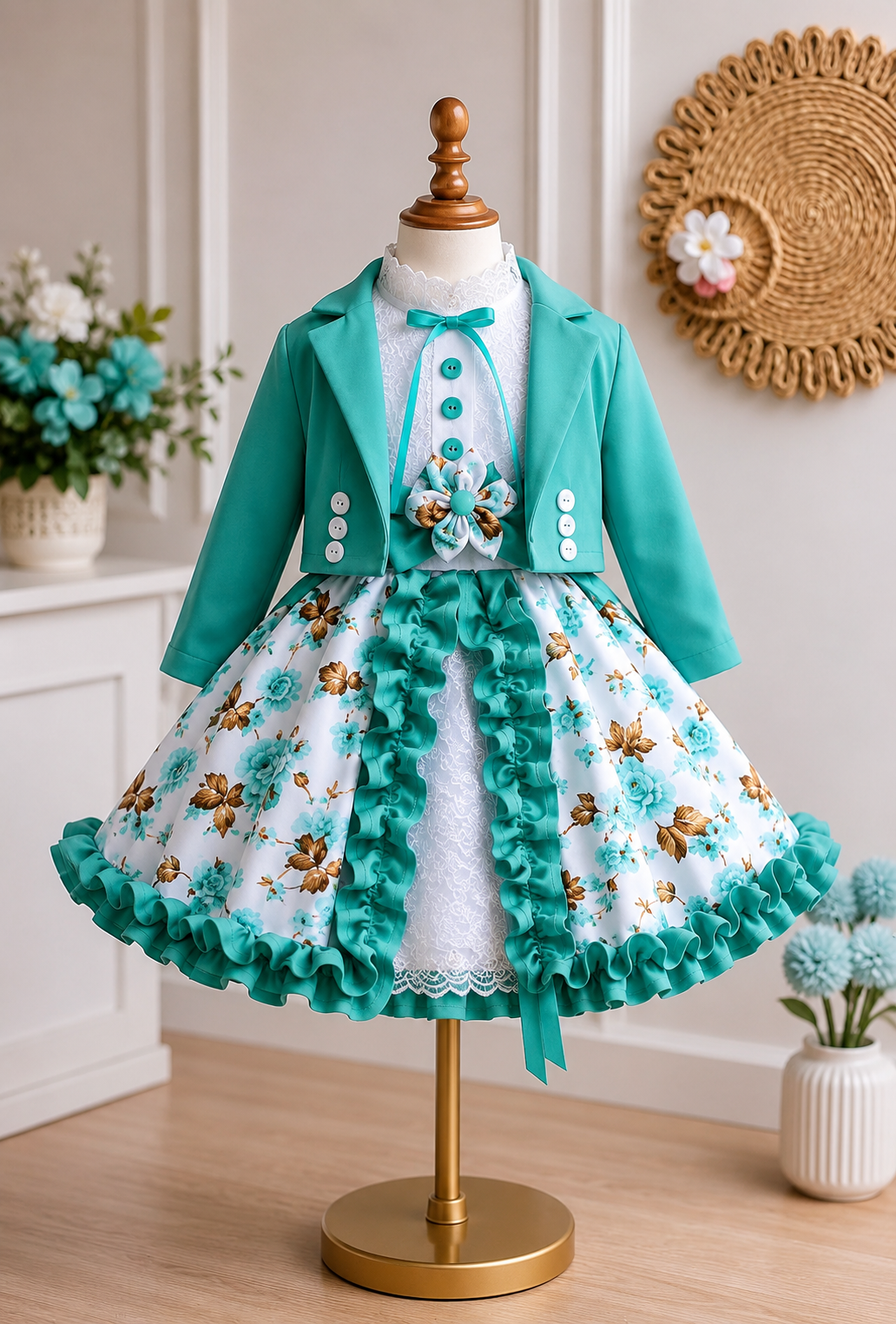 Vestido Huasita elegante + chaqueta