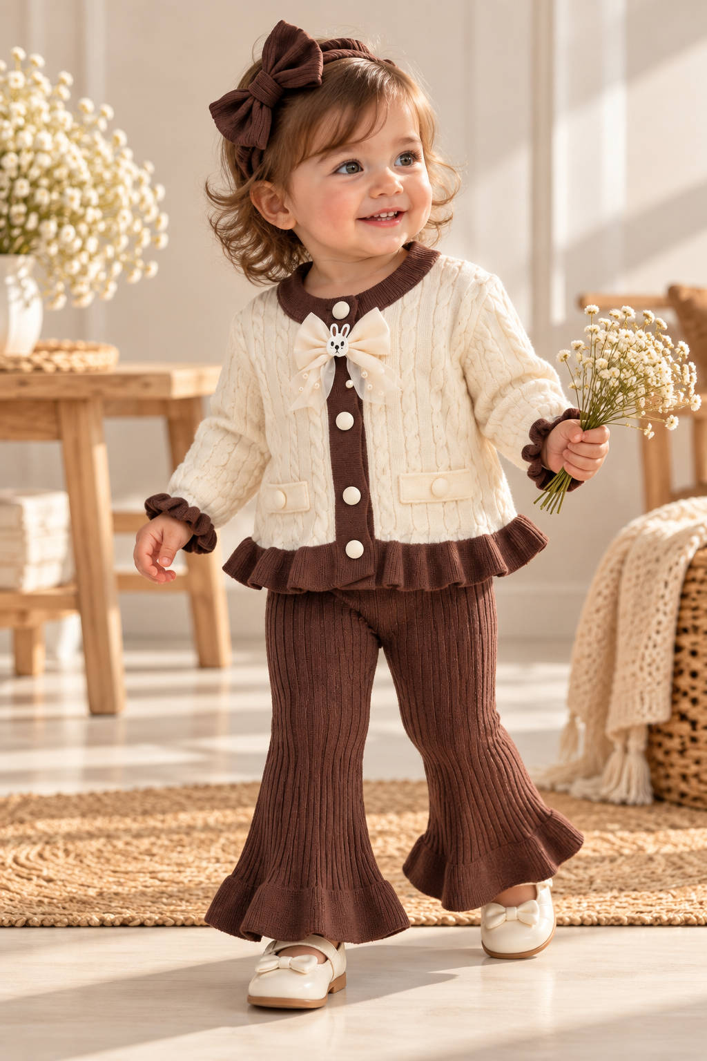 Conjunto tejido flare hipoalergenico