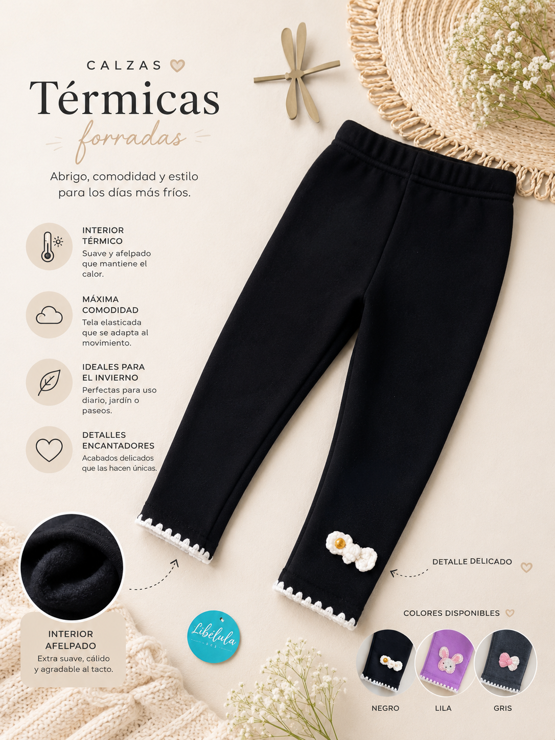 Calzas térmicas forradas