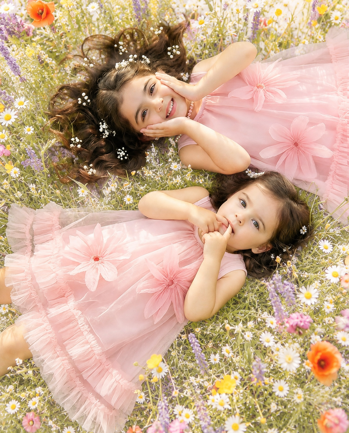 Vestido tull rosa Magnolia