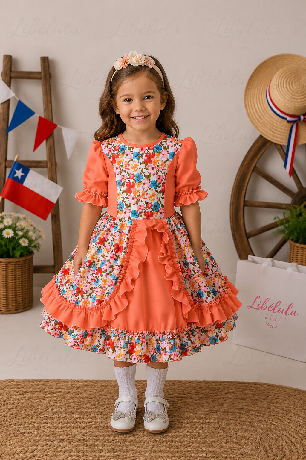 Vestido  Huasita con falso