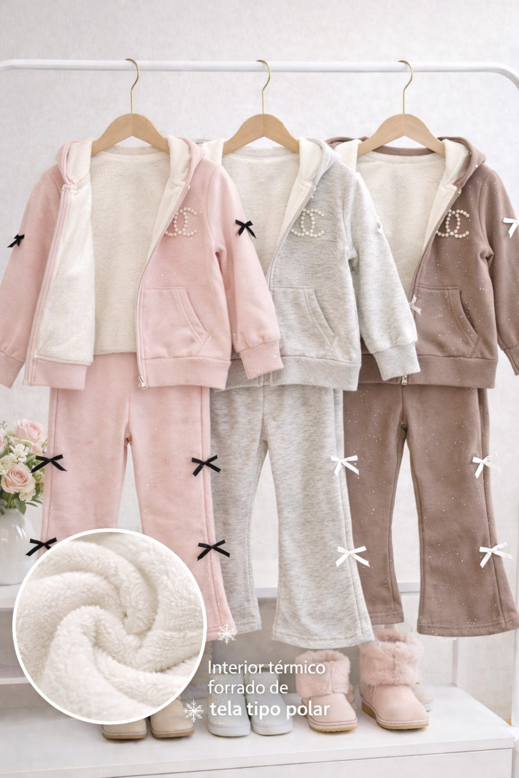 Conjunto Buzo italiano algodón térmico