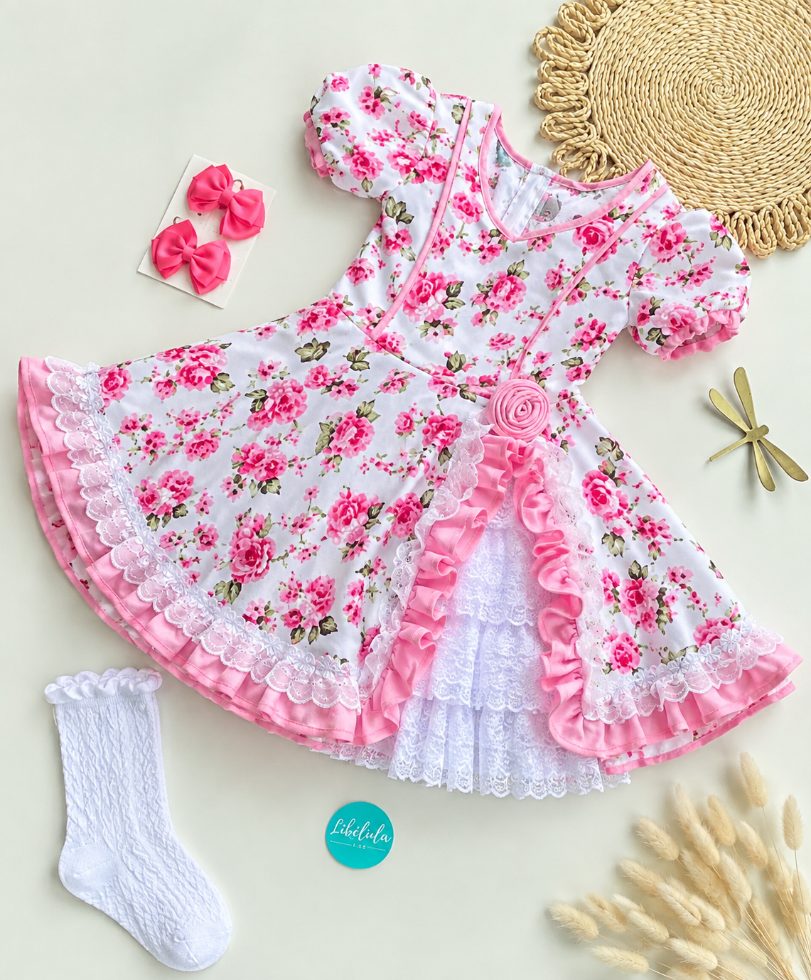 Vestido Huasita rosa