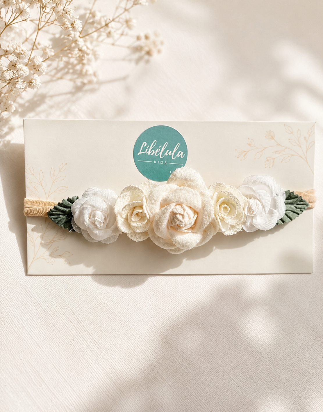 Diadema flores bebé