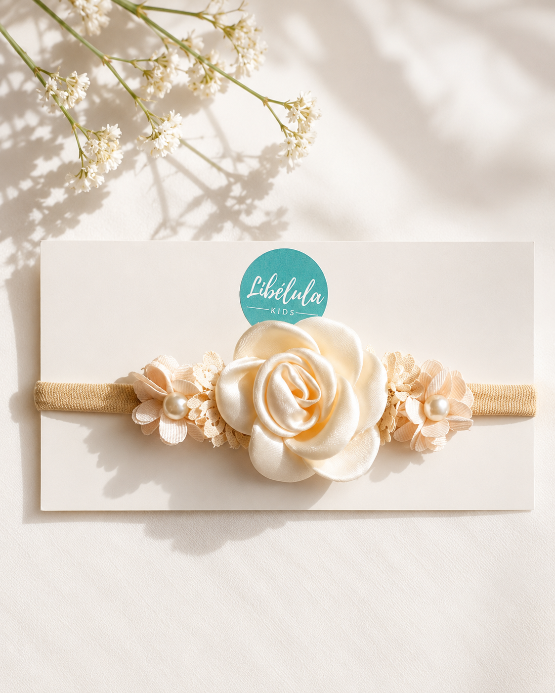 Diadema flores bebé