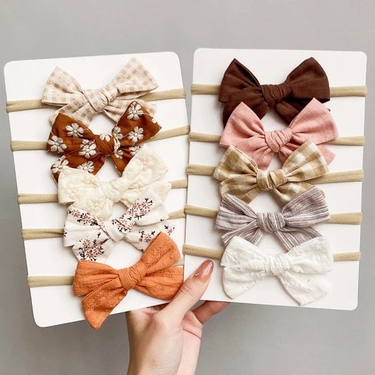 Set diadema estampado  otoño 5 unidades