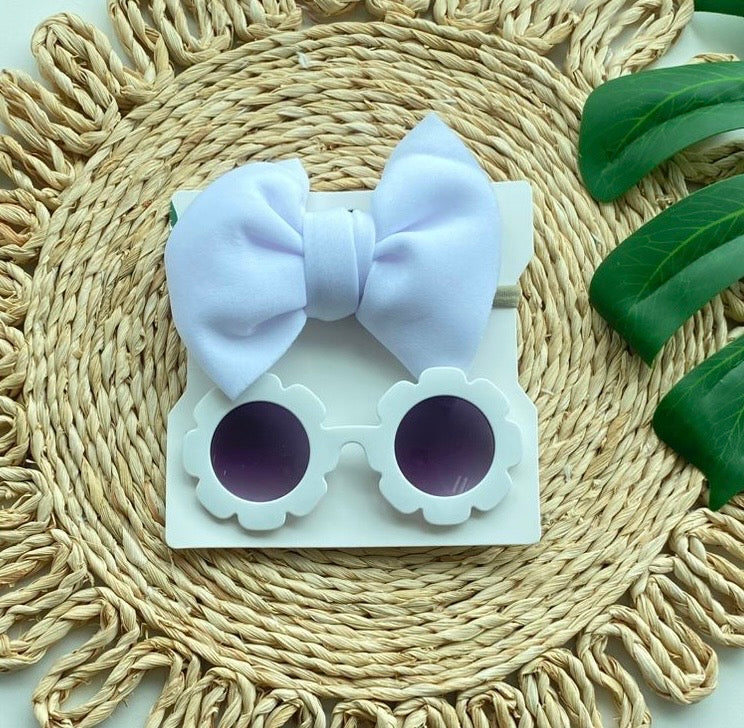 Set lentes flor  + diadema